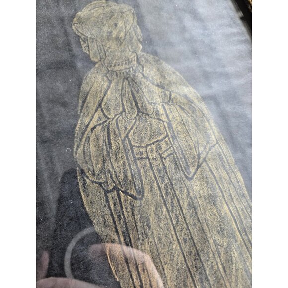 Clark Paterson Brass Rubbing Dame Jemima Wilson 1977 Westminster Abbey 19x11 - Picture 5 of 8
